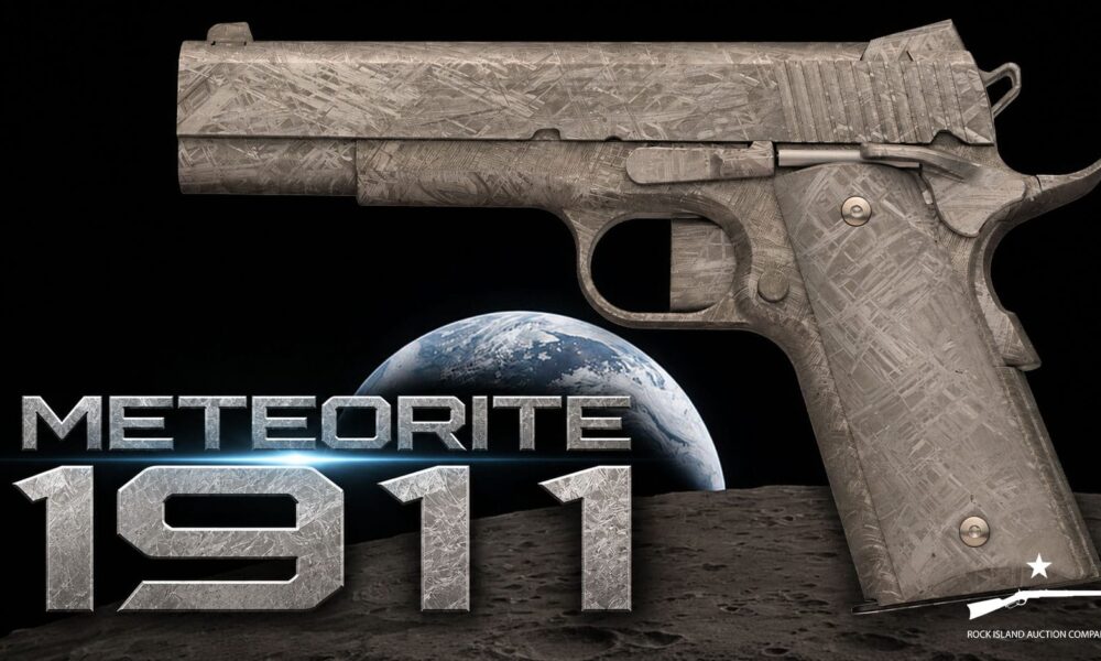 Pistolet 1911 « The Meteorite » de Bligh Guns, forgé dans la météorite Muonionalusta