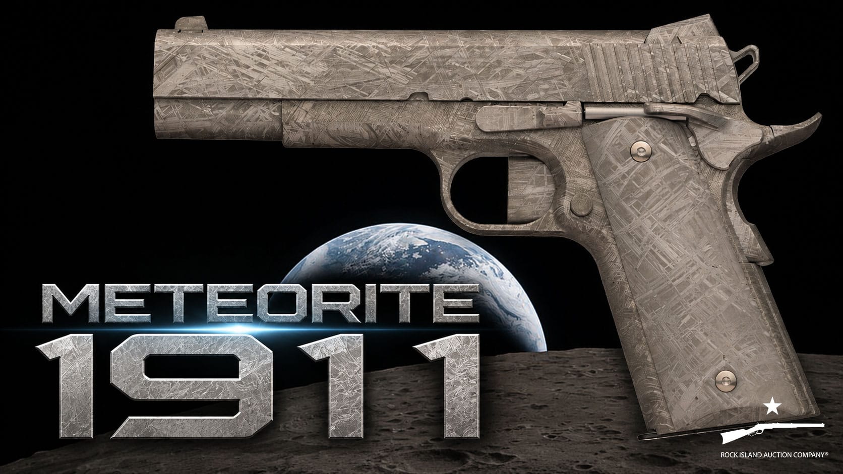 Pistolet 1911 « The Meteorite » de Bligh Guns, forgé dans la météorite Muonionalusta
