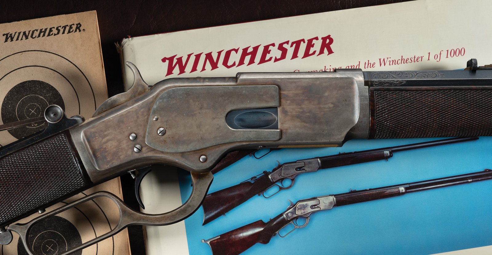 Winchester Model 1873 One of One Thousand a carcasse jaspee