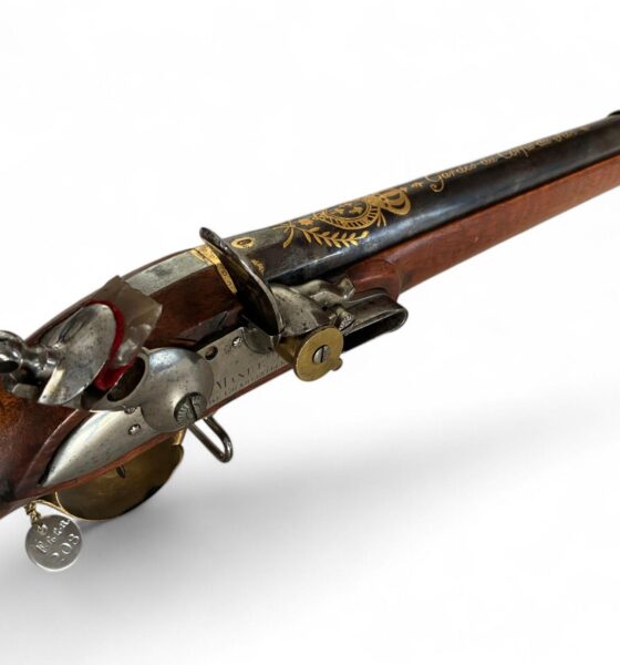 Fusil à silex des Gardes du Corps du Roi modèle 1814, lot 133 de la vente de Nîmes
